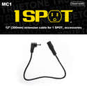 Rallonge Câble MC1 Truetone 30 Cm - Pour Adaptateurs D'alimentation 1 Spot - Connectique Guitare/pédale - 6